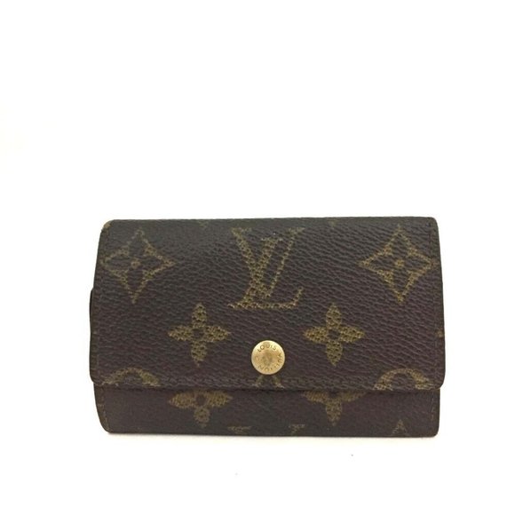 508175N Louis Vuitton Key Case Multicles 6 Ring Brown Monogram - Picture 1 of 9